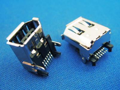 IEEE 1394 Connector 6P female SMD  KLS1-1394-6FB